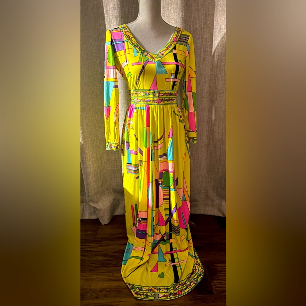 Rare! Vintage Maurice Polyester Gown